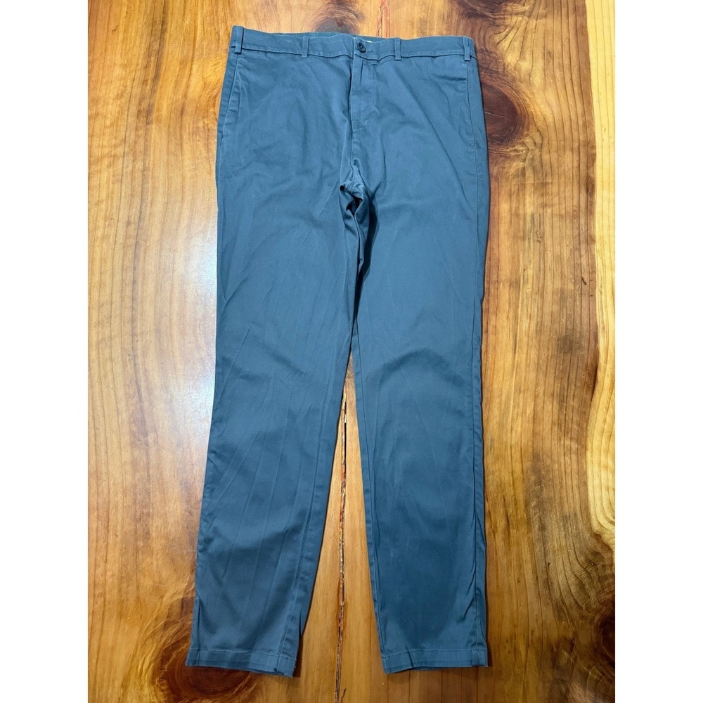Hill City Everyday Tech pants 36 x 32 Cotton Straight Chino Stretch Charcoal V21